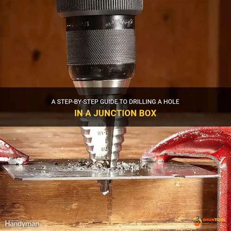 making your own hole in a junction box|drilling hole in junction box.